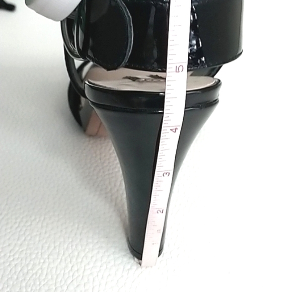 Karl Lagerfeld Paris Cieone Patent Leather Dress Sandals - Picture 6 of 8